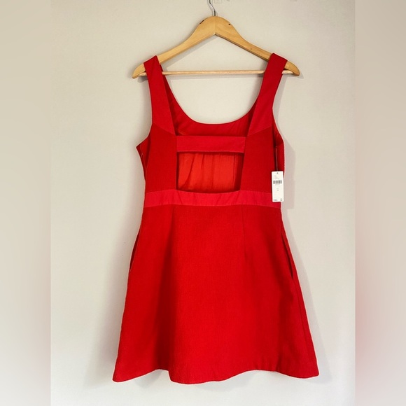 Anthropologie Maeve Sleeveless Scoop-Neck Mini Cocktail Dress Red size 10 - Picture 9 of 13